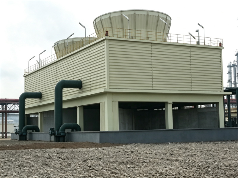 玻璃钢结构冷却塔，200T、300T、350T方形冷却塔