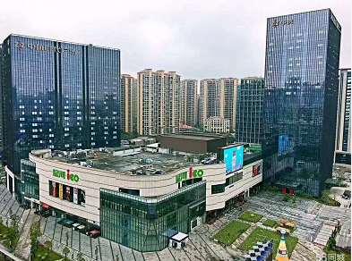 深圳市龙华区文化广场中心区全钢横流方形冷却塔